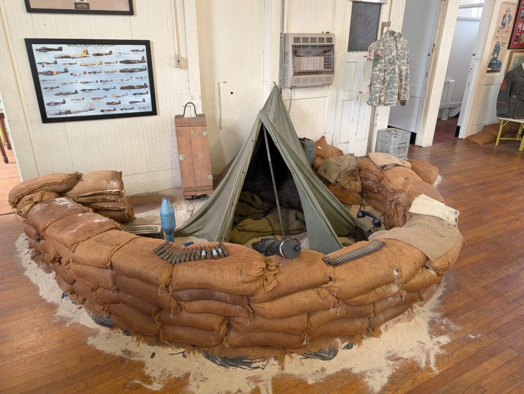 Sandbag Exhibit Brookhaven Military Museum