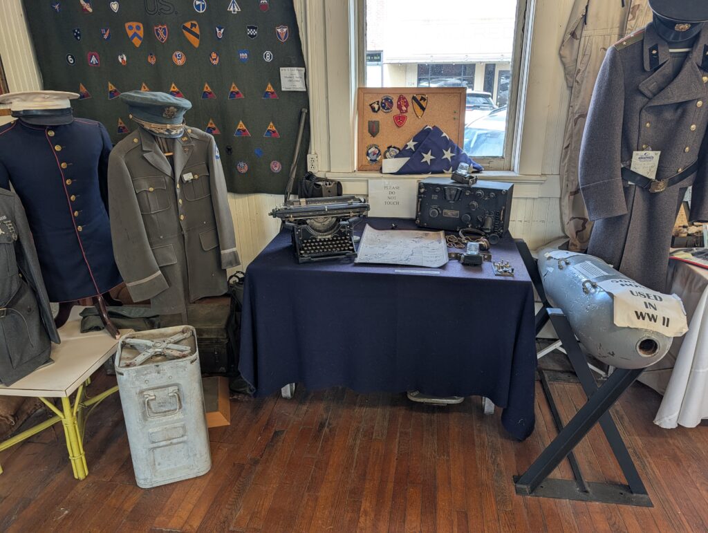 Uniform Exhibit Brookhaven Military Museum