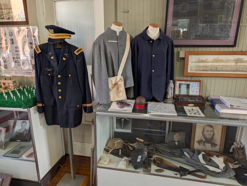 Uniforms exhibit Brookhaven Military Museum